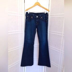 True Religion jeans, bootcut flap pockets